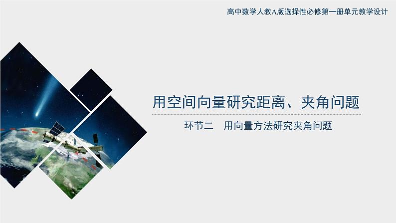 1.4.2.1  用空间向量研究夹角问题 课件+教案+课时练习01