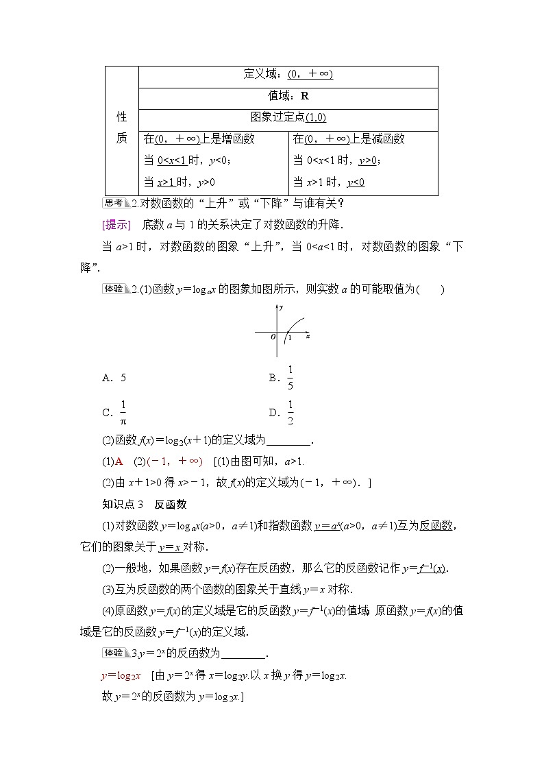 苏教版高中数学必修第一册第6章6.3第1课时对数函数的概念、图象与性质课件+学案+练习含答案02