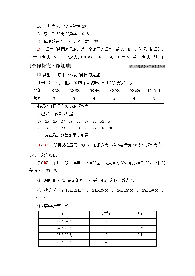 苏教版高中数学必修第二册第14章14.314.3.2频率直方图学案第3页
