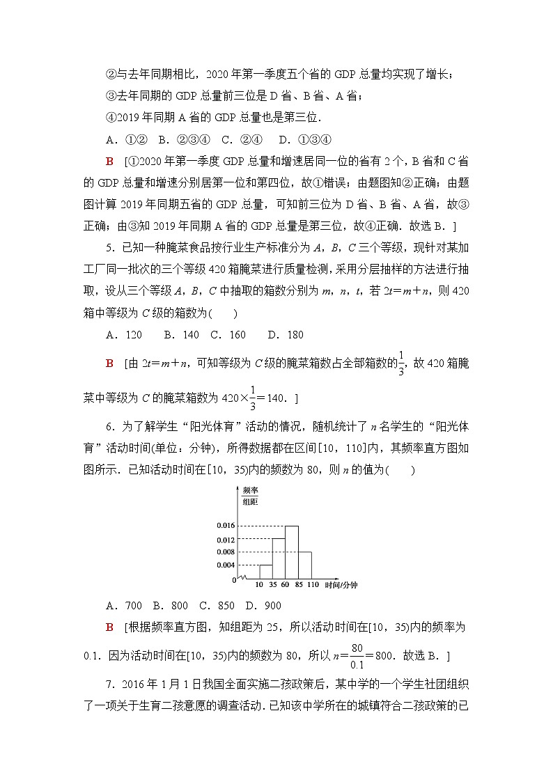 苏教版高中数学必修第二册章末综合测评+模块综合测评含答案02