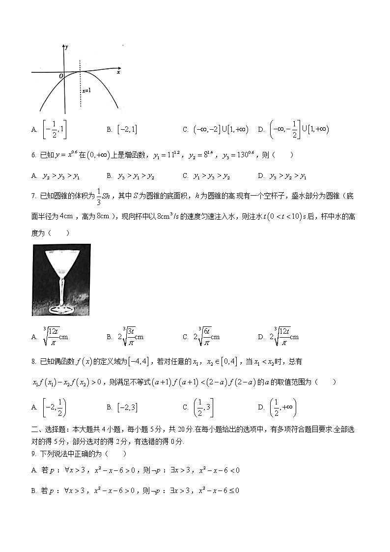 山西省名校2022-2023学年高一上学期期中联考数学试题（含答案）第2页