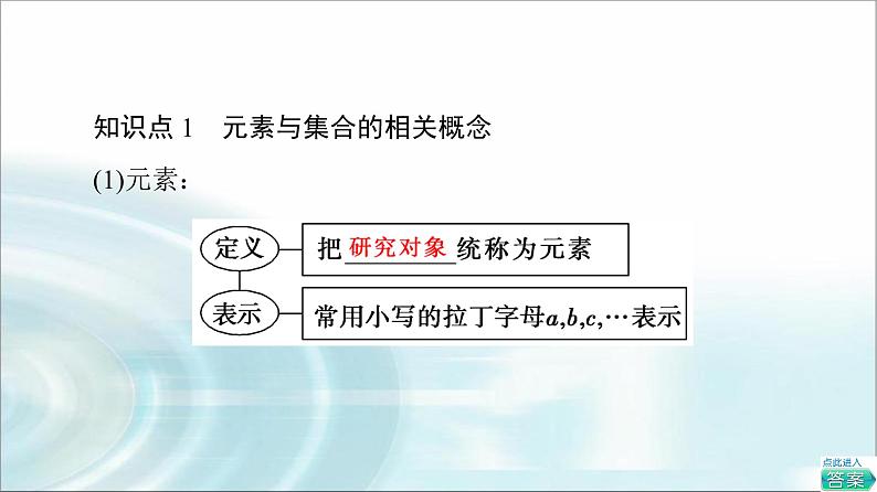 湘教版高中数学必修第一册第1章 1.1 1.1.1 第1课时集合与元素课件+学案+练习含答案05