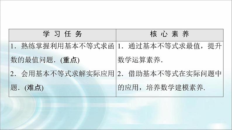 湘教版高中数学必修第一册第2章 2.1 2.1.3基本不等式的应用课件+学案+练习含答案02