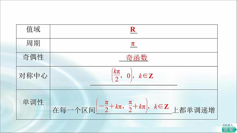湘教版高中数学必修第一册第5章 5.3 5.3.2正切函数的图象与性质课件第6页
