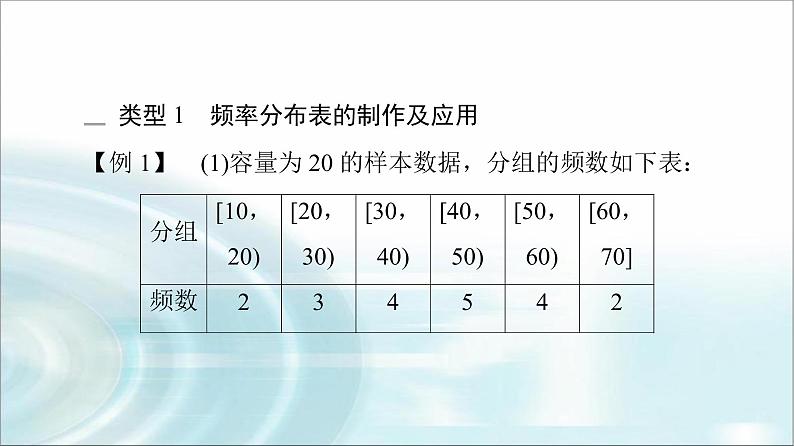 湘教版高中数学必修第一册第6章 6.46.4.3用频率分布直方图估计总体分布课件+学案+练习含答案05