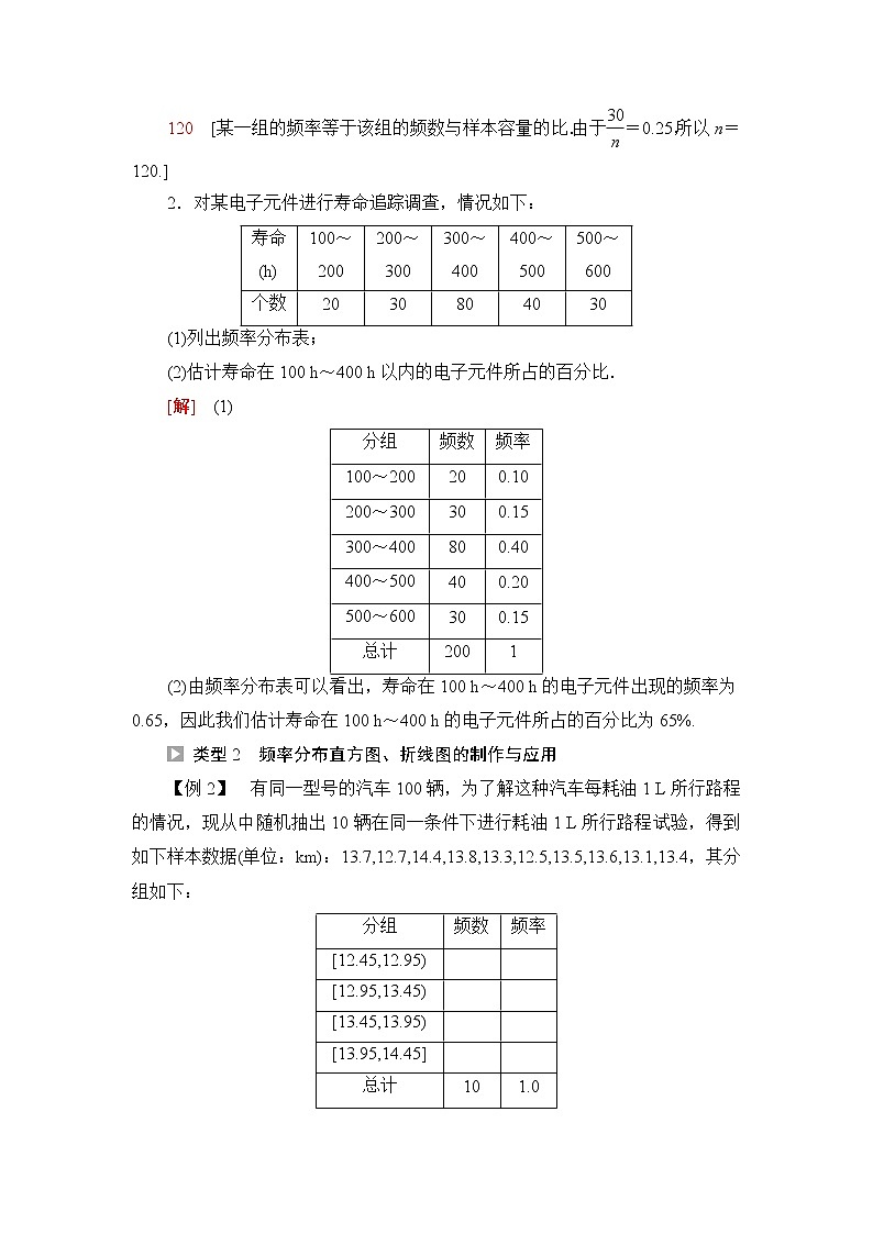 湘教版高中数学必修第一册第6章 6.46.4.3用频率分布直方图估计总体分布课件+学案+练习含答案03