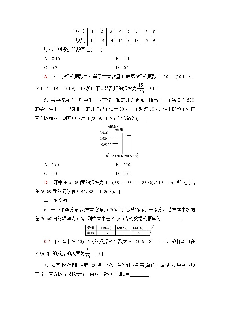 湘教版高中数学必修第一册第6章 6.46.4.3用频率分布直方图估计总体分布课件+学案+练习含答案02