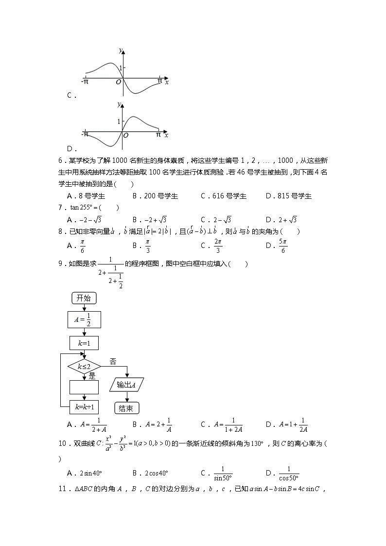 2019年全国统一高考数学试卷（文科）（新课标ⅰ）第2页