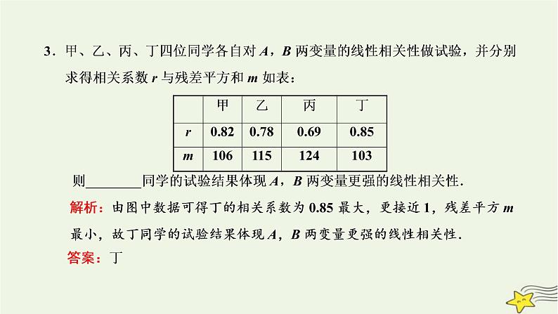 2022秋新教材高中数学第八章成对数据的统计分析8.2一元线性回归模型及其应用课件新人教A版选择性必修第三册08