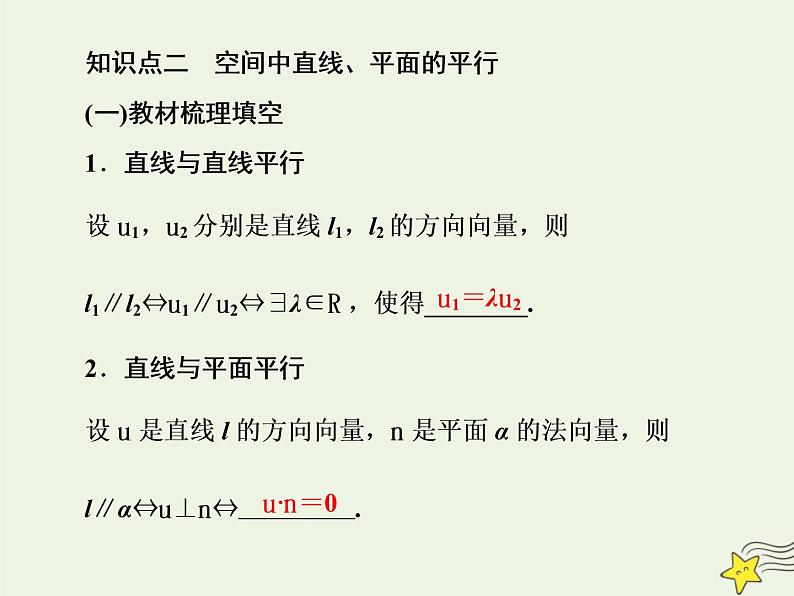 2022秋新教材高中数学第一章空间向量与立体几何1.4空间向量的应用1.4.1用空间向量研究直线平面的位置关系课件新人教A版选择性必修第一册07