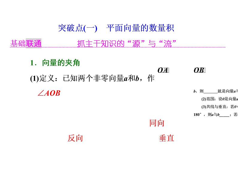 高考数学(理数)一轮复习课件：第五章 平面向量 第三节 平面向量的数量积及其应用 (含详解)02