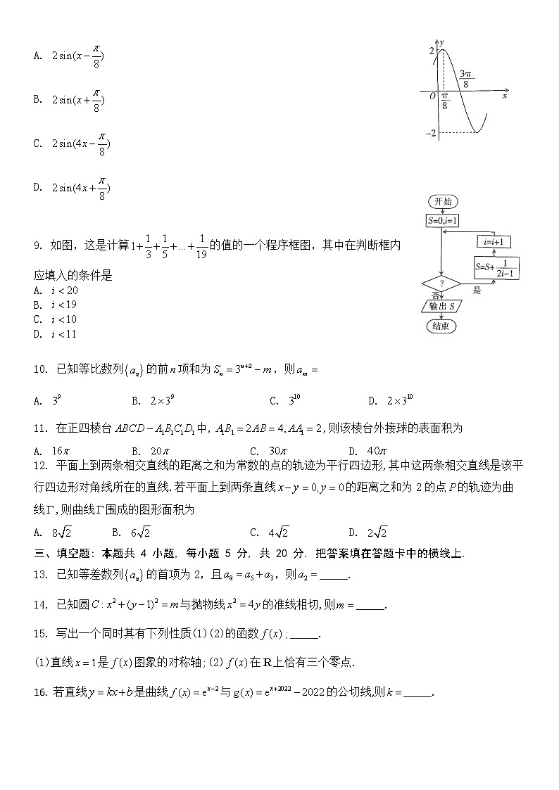 文科数学试卷第2页