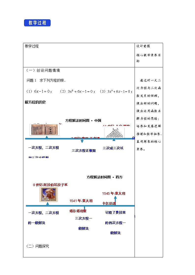 高中数学必修一 4.5.1 函数的零点与方程的解 教学设计02