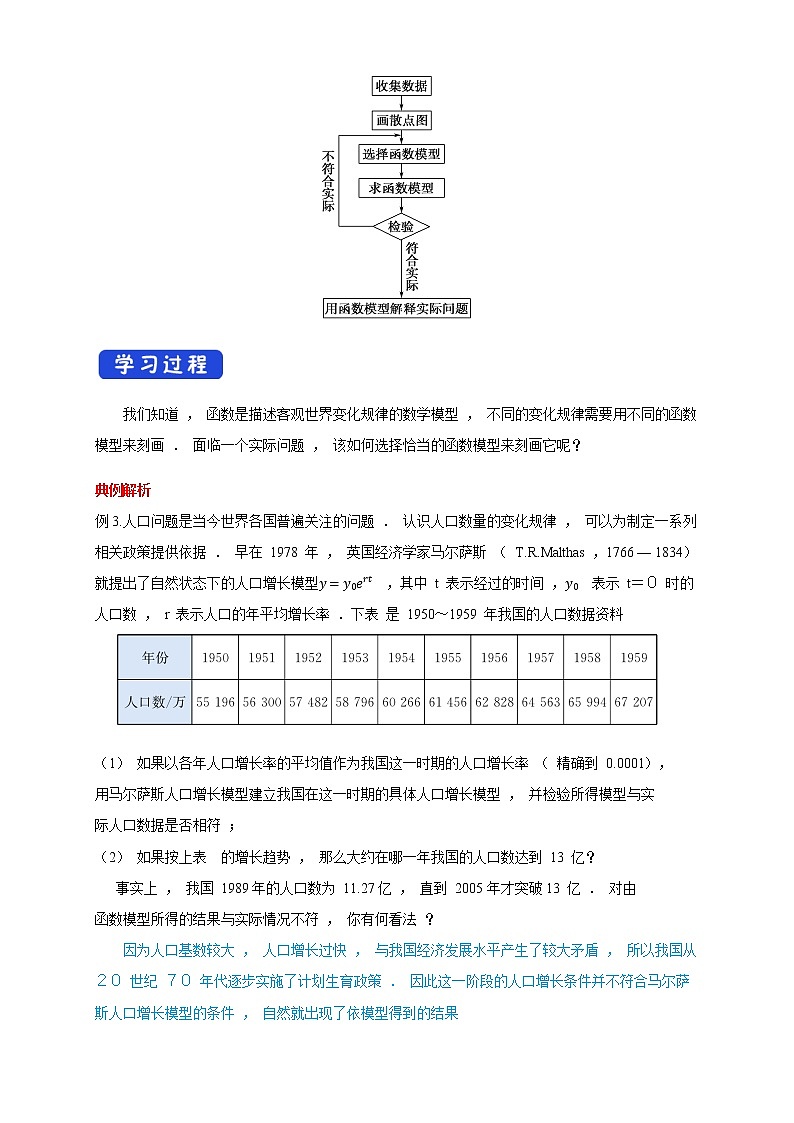 高中数学必修一 4.5.3 函数模型的应用 导学案02