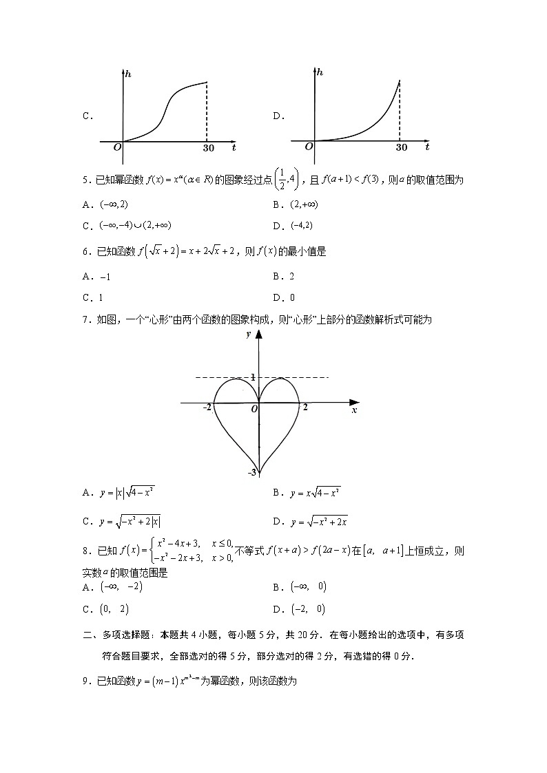 第3章 函数的概念与性质-综合检测1（基础卷）（原卷版）第2页