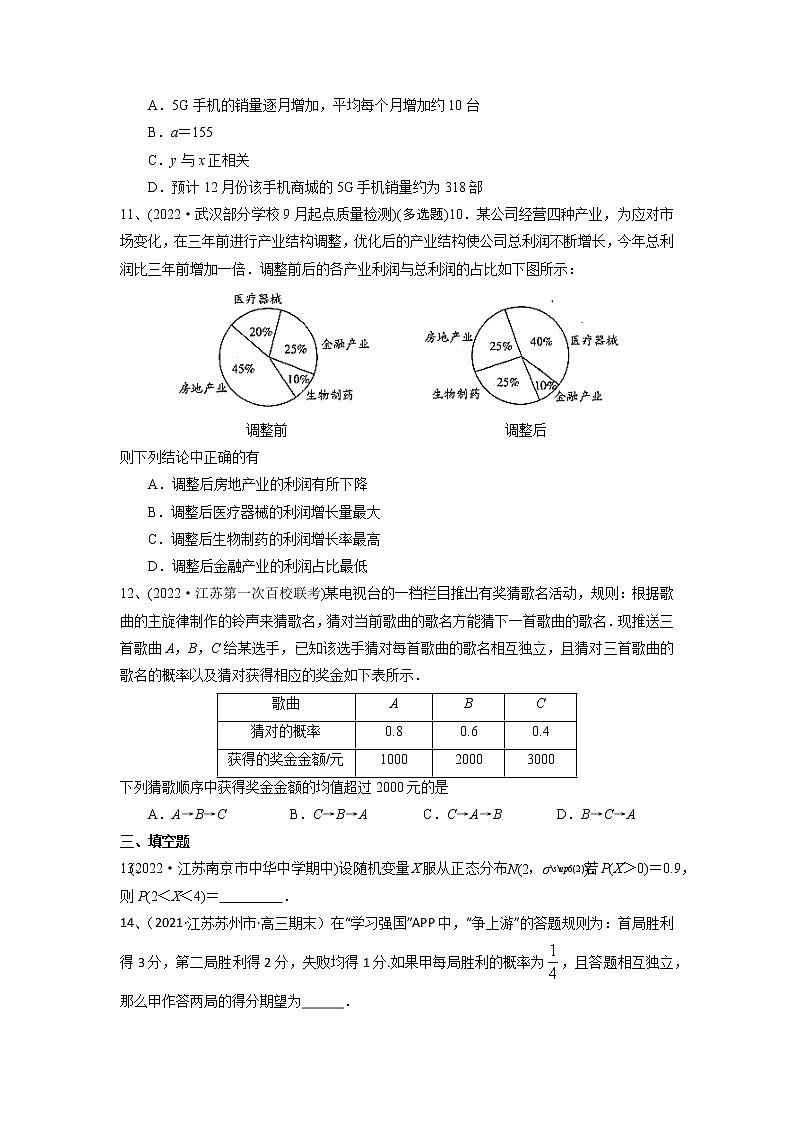 数学考点全复习——第74讲《章末检测十一》精选题（新高考专用）03