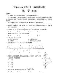 2023届四川省宜宾市高三上学期第一次诊断性数学（理）数学试题及答案