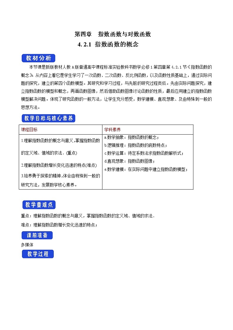 ４2.1 指数函数的概念（1）第1页