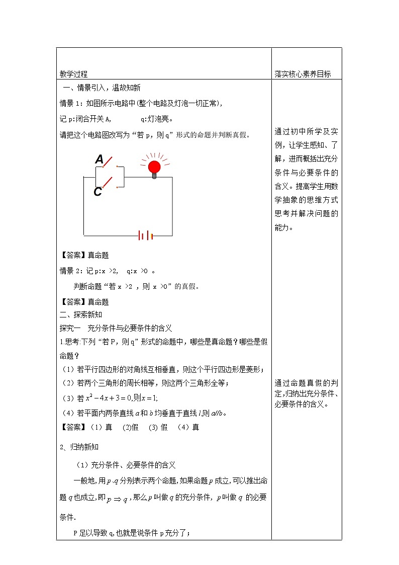 1.4 充分条件与必要条件（1）第2页