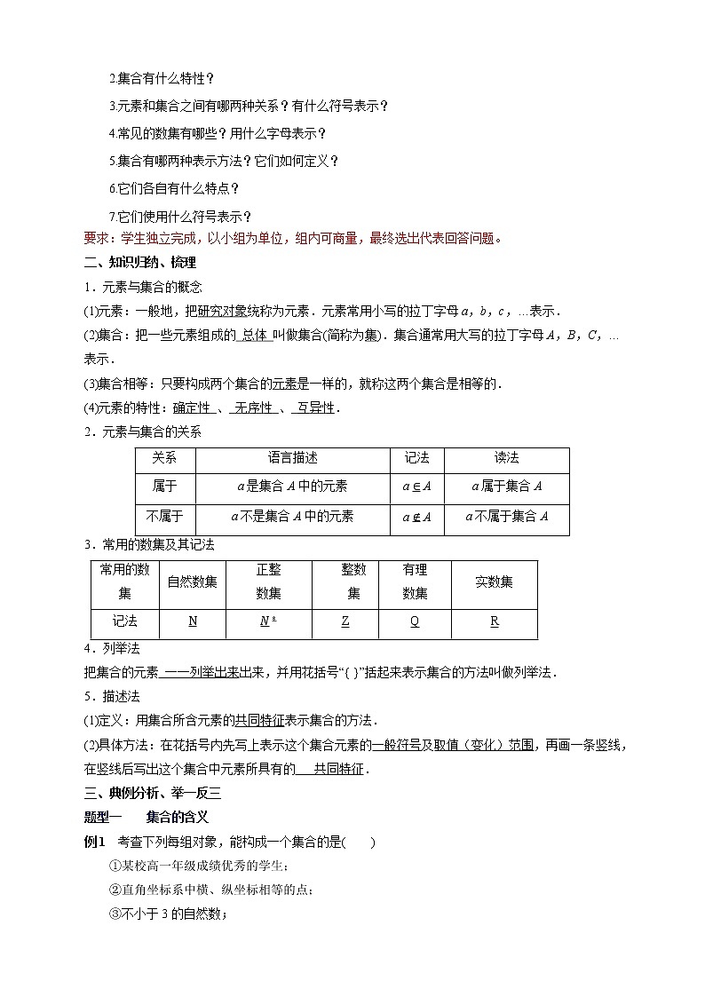 1.1 集合的概念（2）第2页