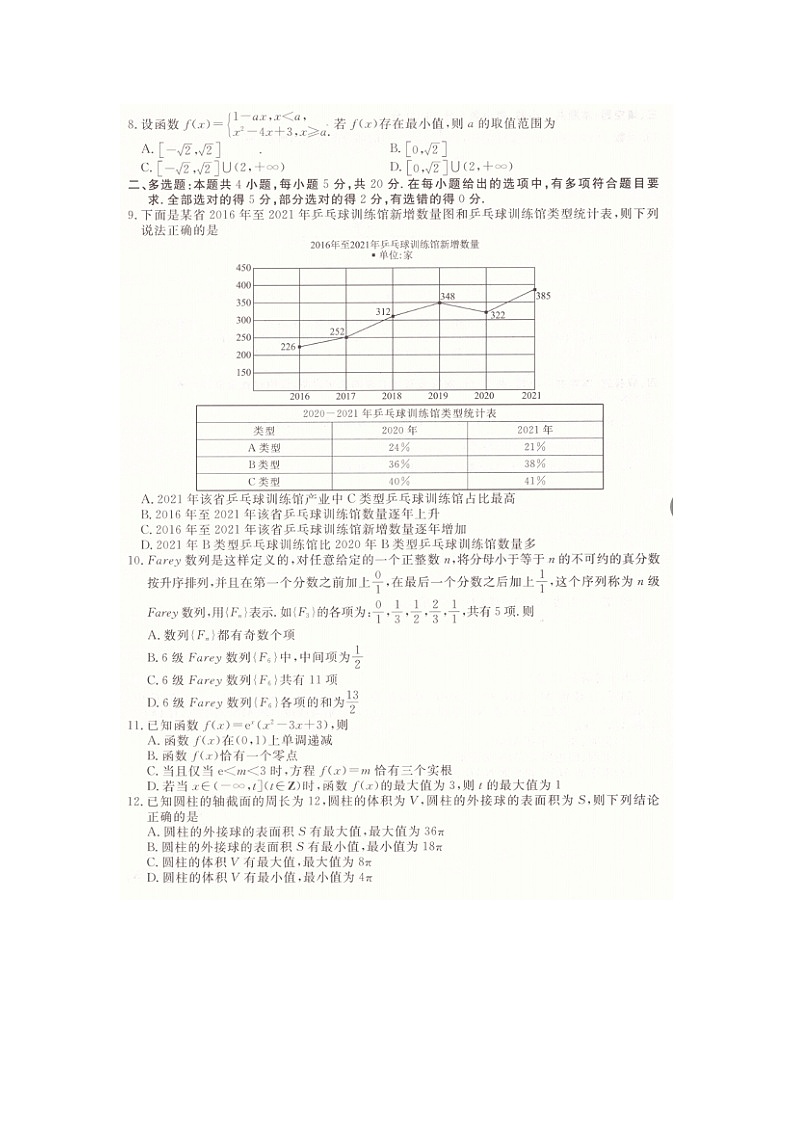 广东省深圳市部分学校2022-2023学年高三上学期9月大联考第2页
