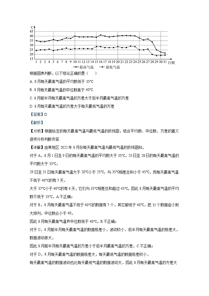 四川省雅安市2022-2023学年高三数学（理）上学期零诊考试试卷（Word版附解析）第2页