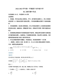广东省揭阳市普宁市华侨中学2022-2023学年高三数学上学期11月期中试卷（Word版附解析）