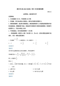 重庆市南开中学2022-2023学年高三数学上学期11月月考试题（Word版附解析）