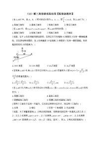 2023届高考数学二轮复习提升练之三角函数与解三角形——（12）解三角形的实际应用【配套新教材】