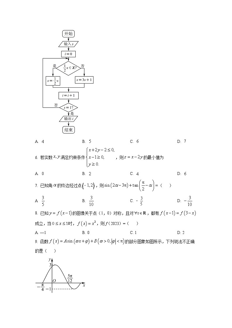 宁夏银川一中2023届高三上学期第三次月考数学（理）试题（原卷版）第2页