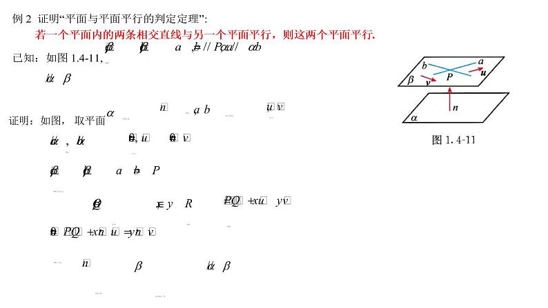 1.4.1.2  空间中直线、平面的平行课件——2022-2023学年高二上学期数学人教A版（2019）选择性必修第一册第8页