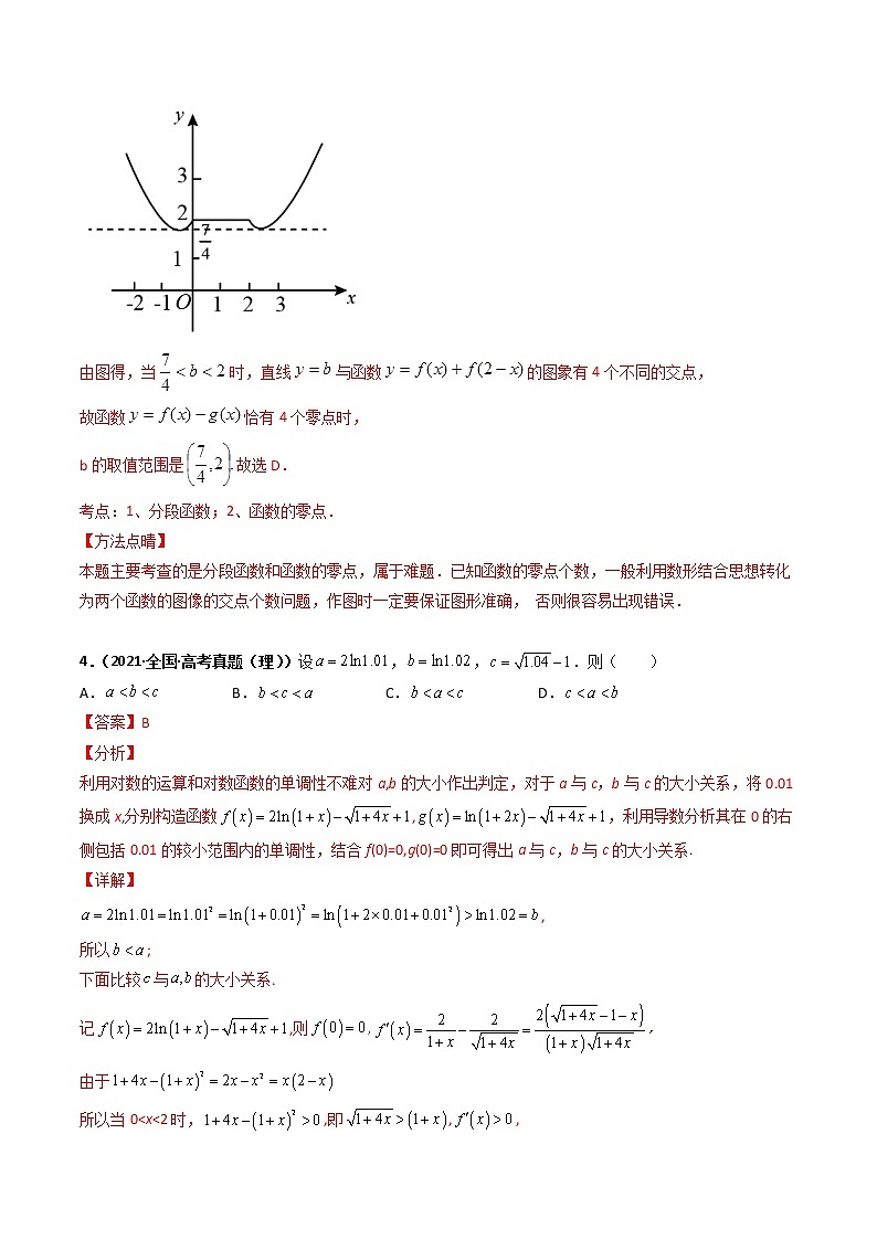 专题16  函数与导数专题测试卷（二）（学生版+教师版）03