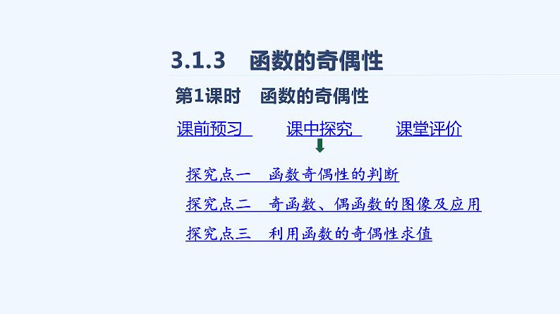 3.1.3　函数的奇偶性  第1课时　函数的奇偶性第2页