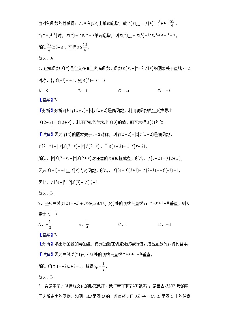 2023届河南省洛阳市六校高三上学期10月份联考数学（理）试题含解析第3页