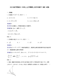 2023届宁夏银川一中高三上学期第三次月考数学（理）试题含解析