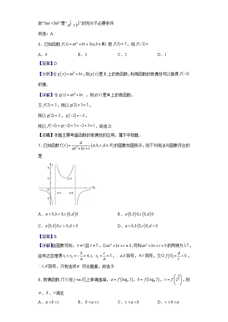 2023届甘肃省张掖市重点校高三上学期第一次月考数学（理）试题含解析03