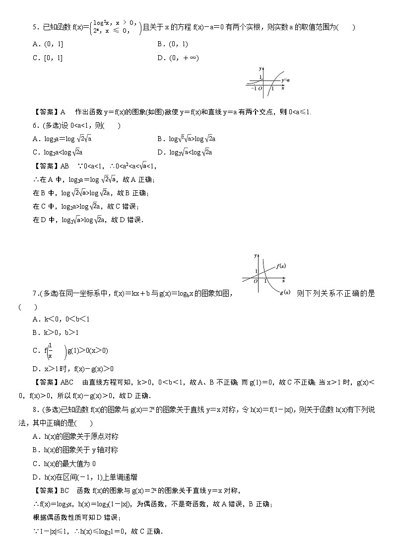 23版新高考一轮分层练案(十一)　对数与对数函数第2页