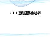 人教版选修一2.1.1 直线的倾斜角与斜率 课件