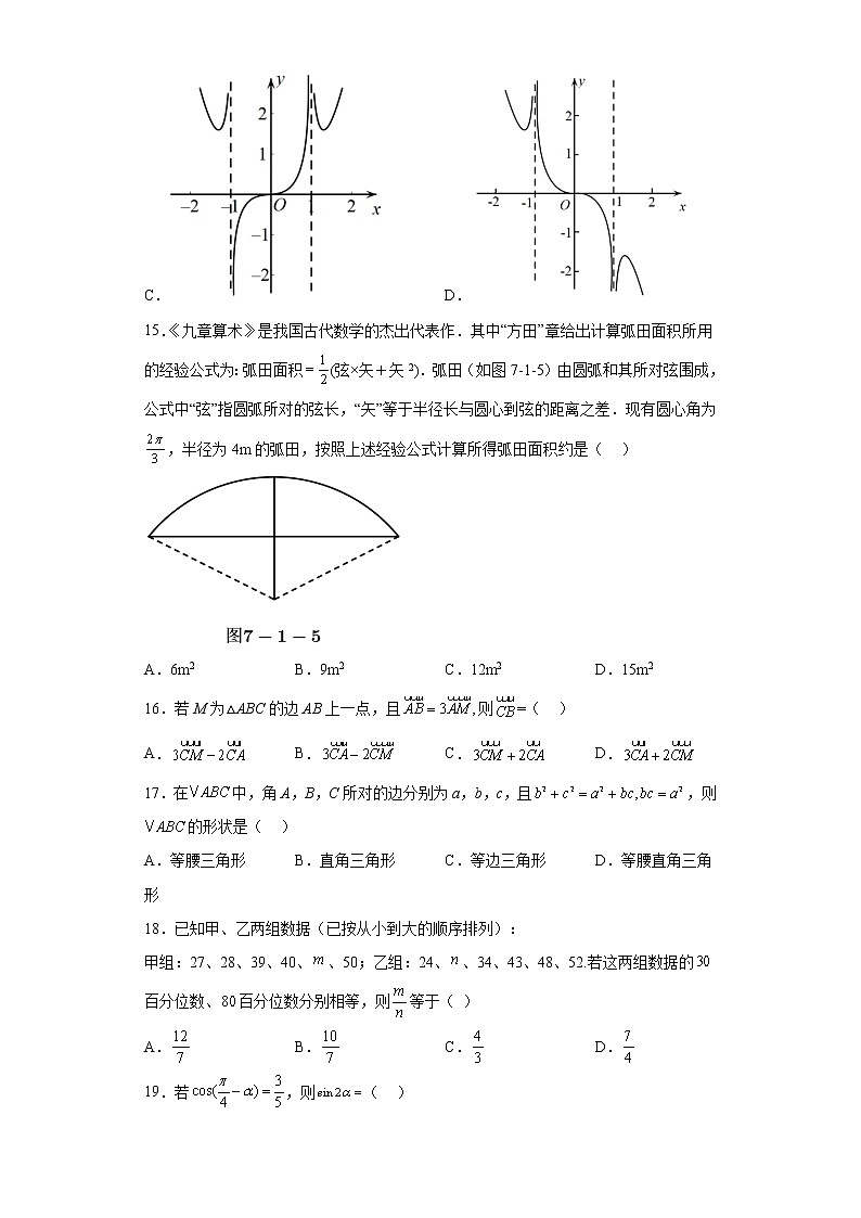 2023年1月江苏省普通高中学业水平合格性考试数学仿真模拟试卷A（含考试版+全解全析+参考答案）03