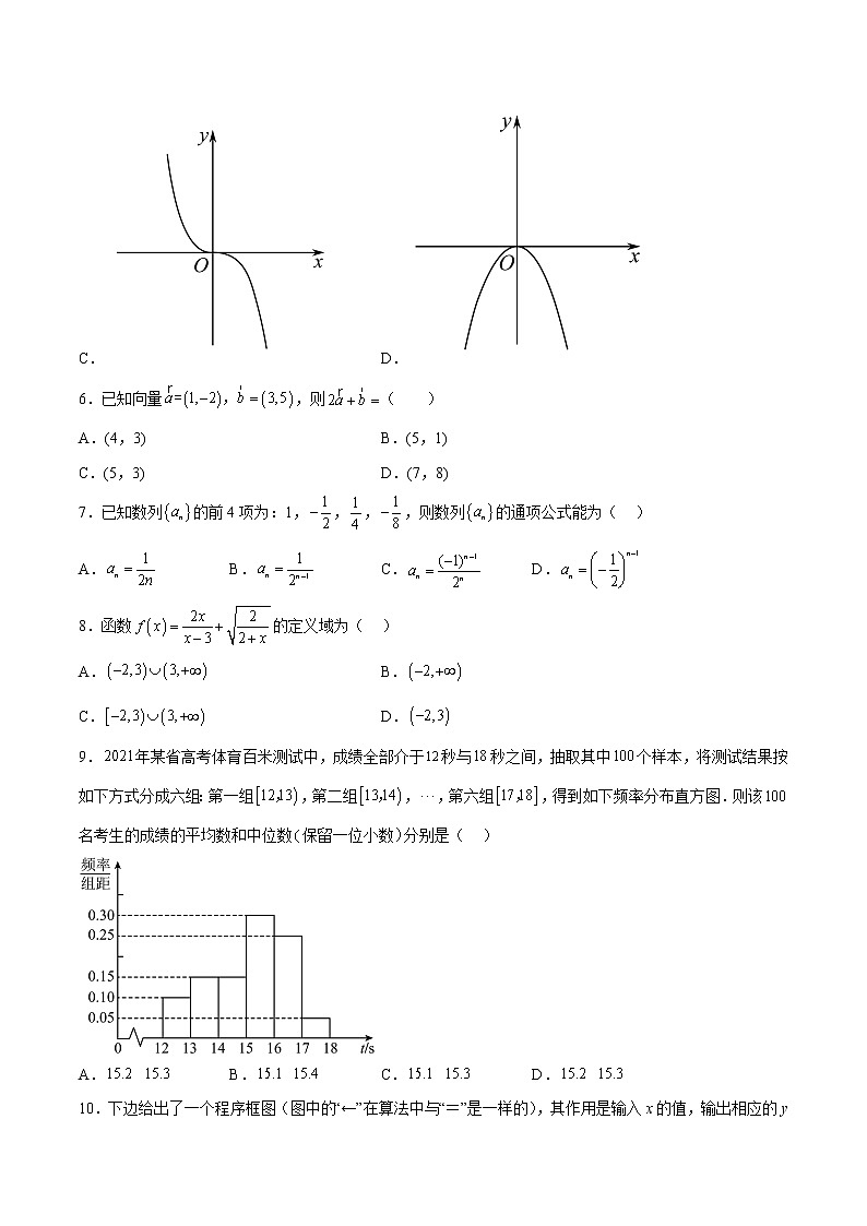 2023年1月江苏省普通高中学业水平合格性考试数学仿真模拟试卷B（含考试版+全解全析+参考答案）02