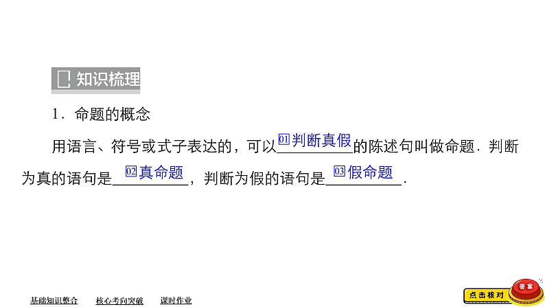 2023高考数学专题精讲  专题一  第2讲   命题及其关系、充分条件与必要条件第3页