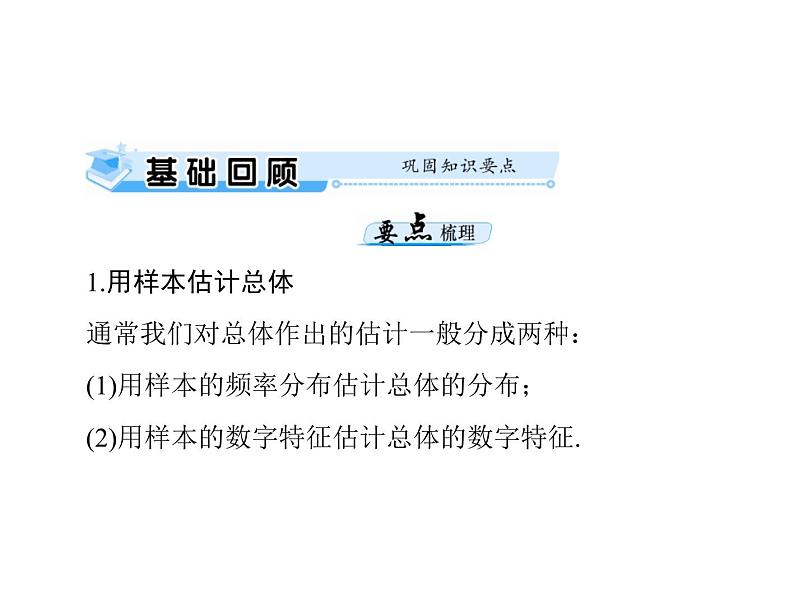 《高考总复习》数学 第九章 第5讲 用样本估计总体[配套课件]第4页