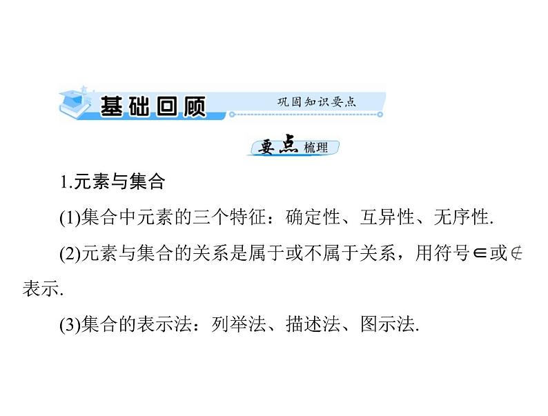 《高考总复习》数学 第一章 第1讲 集合的含义与基本关系[配套课件]第3页