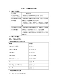 专题三  导数的简单应用——2023届高考数学大单元二轮复习串思路【新教材新高考】