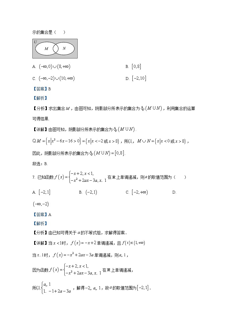 广西2022-2023学年高一数学上学期期中质量检测试题（Word版附解析）第3页