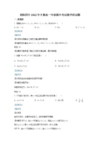 湖南省永州市祁阳县第四中学2022-2023学年高一数学上学期期中试卷（Word版附解析）