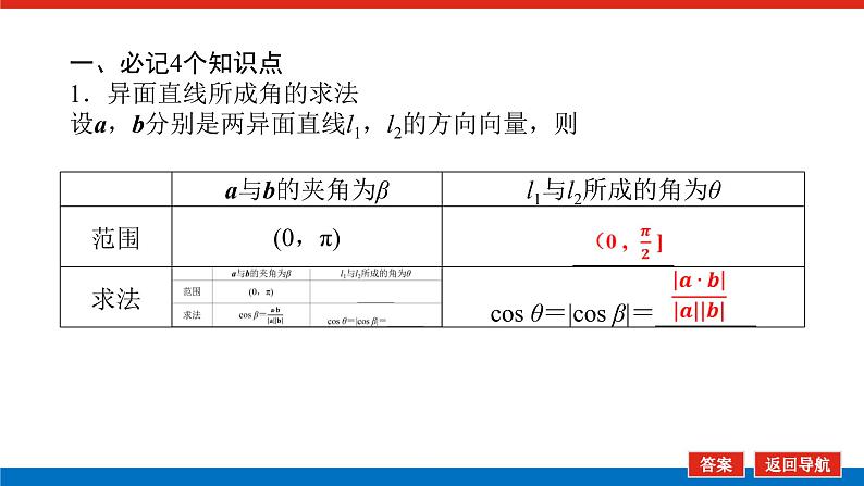 高考数学一轮复习配套课件 第八章 第七节 立体几何中的向量方法06