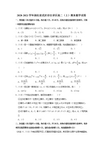 2020-2021学年湖北省武汉市江岸区高二（上）期末数学试卷