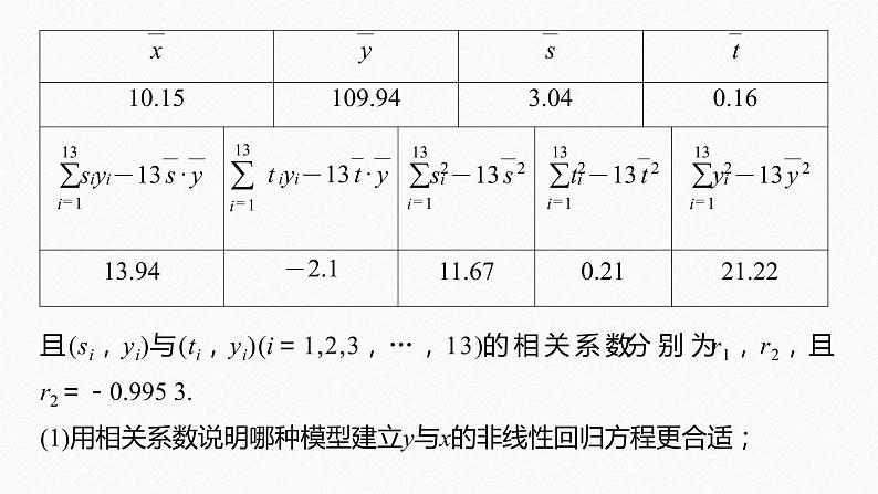 《新高考数学大二轮复习课件》专题五 培优点13 非线性回归问题第4页