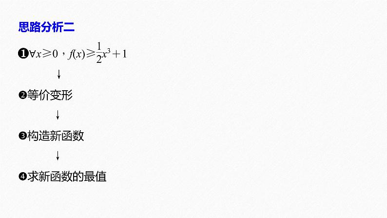 《新高考数学大二轮复习课件》专题一 第6讲 母题突破2 恒成立问题与有解问题07